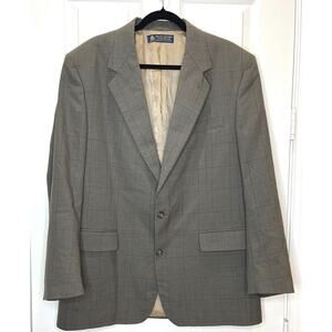 Brooks Brother Mens Blazer 100% Pure Wool 43L S6 Sports coat